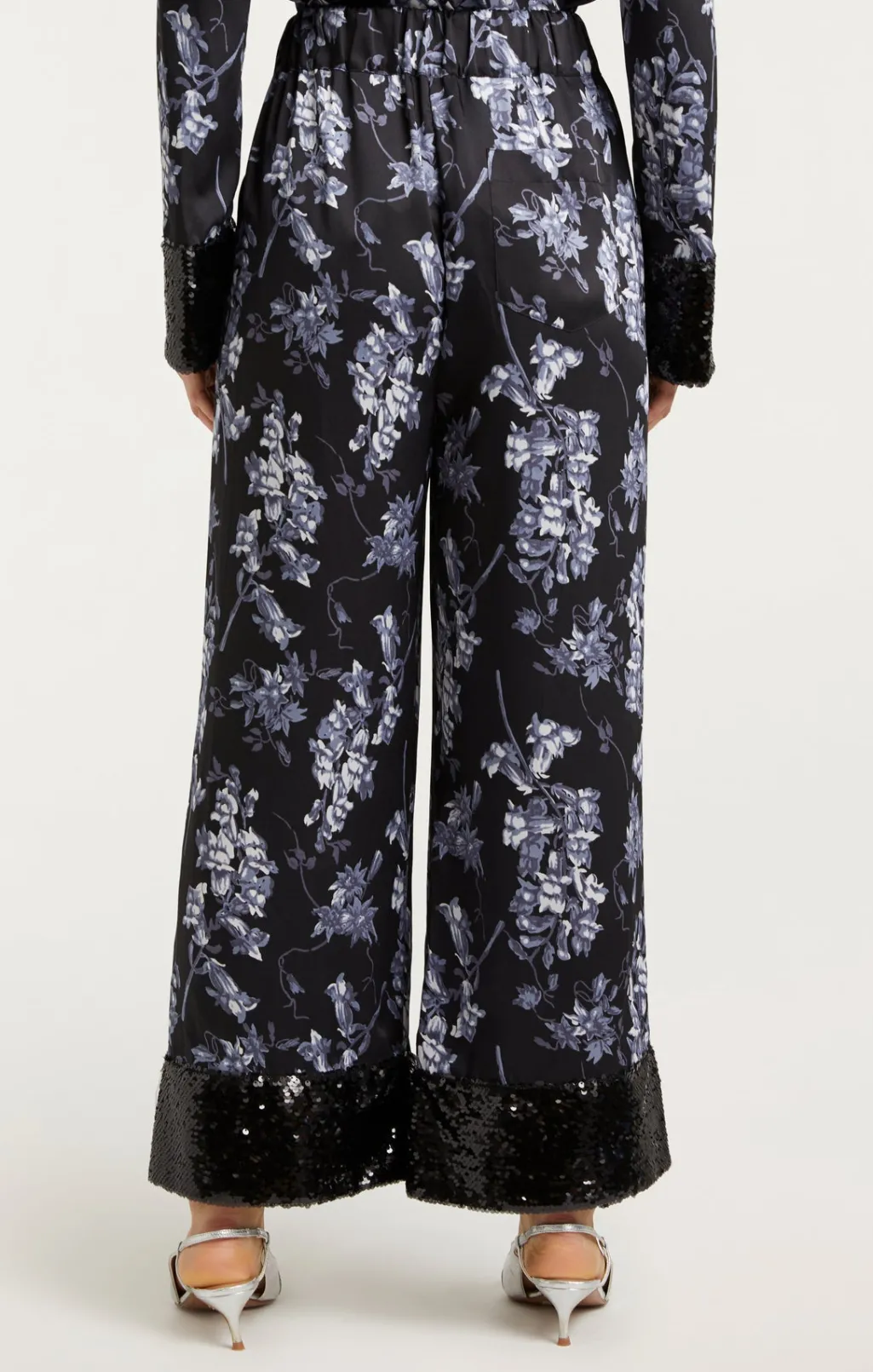 Cinq à Sept Phoebe Pant CoastalFloralBlackMulti Outlet