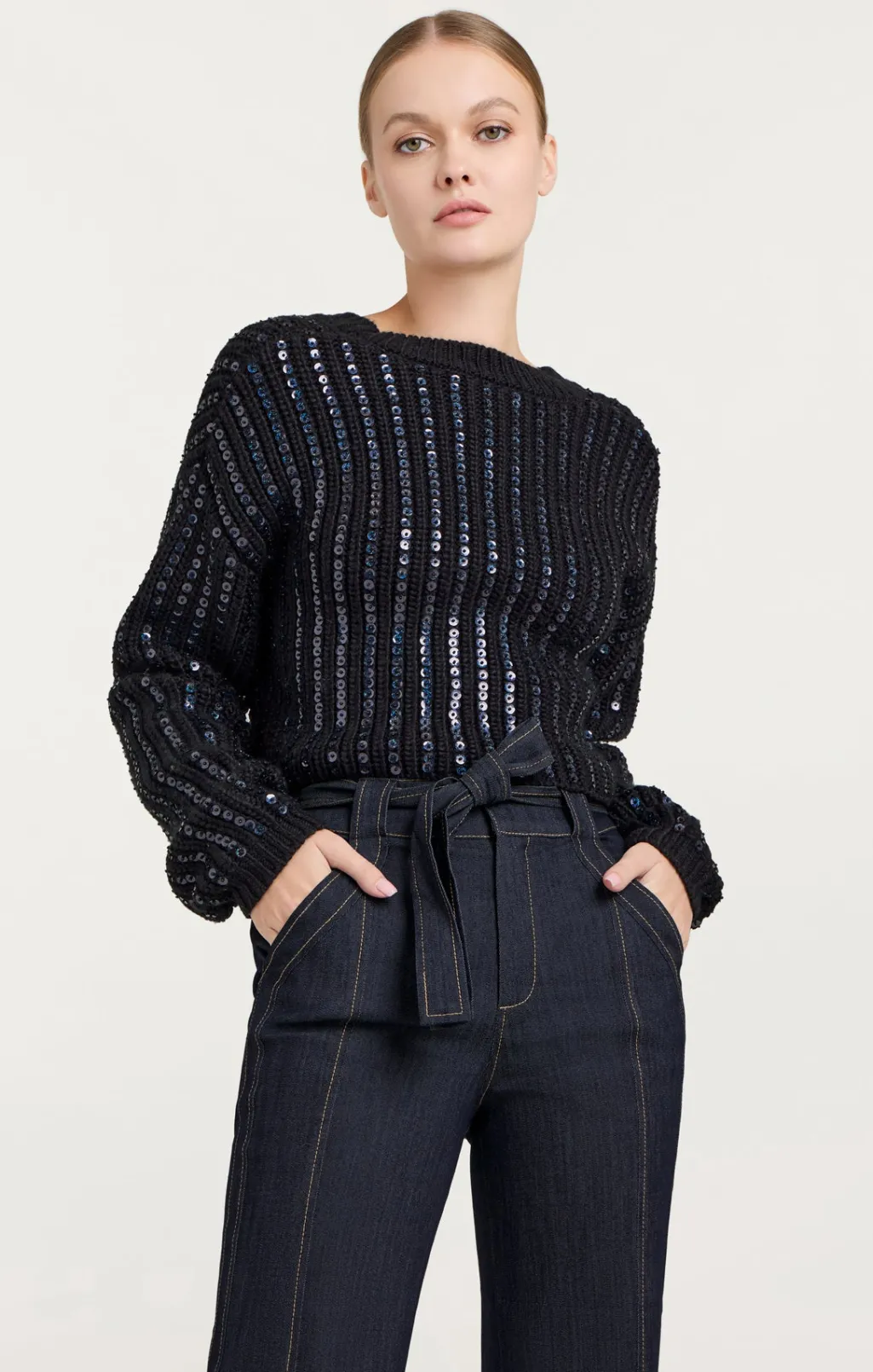 Cinq à Sept Phoebe Pullover Navy Outlet