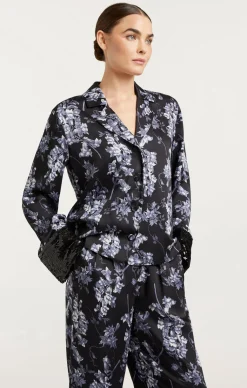 Cinq à Sept Phoebe Top CoastalFloralBlackMulti Discount