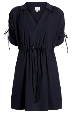 Cinq à Sept Poplin Lennon Dress Navy Outlet