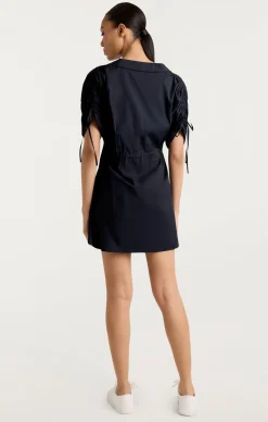 Cinq à Sept Poplin Lennon Dress Navy Outlet