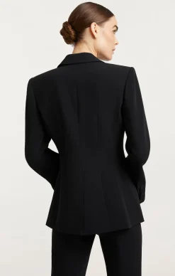 Cinq à Sept Rhinestone Bow Cheyenne Blazer Black Best