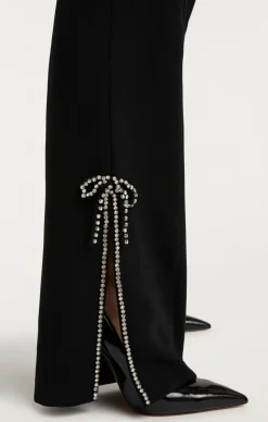 Cinq à Sept Rhinestone Bow Kali Pant Black Outlet