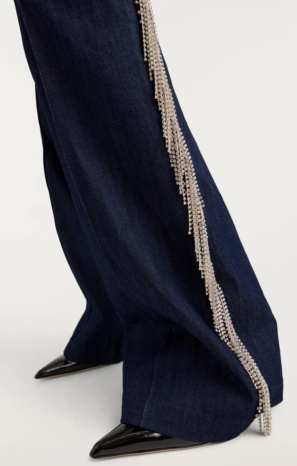 Cinq à Sept Rhinestone Dara Pant Indigo Hot