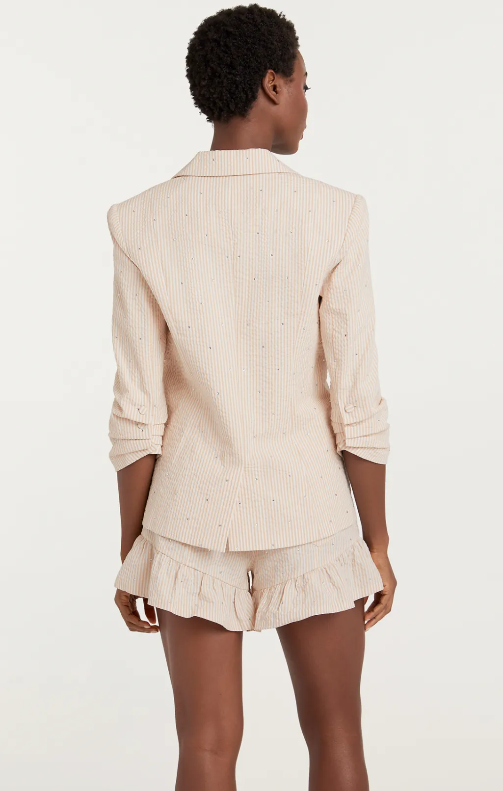 Cinq à Sept Rhinestone Ditsy Khloe Blazer White/Plaster Discount