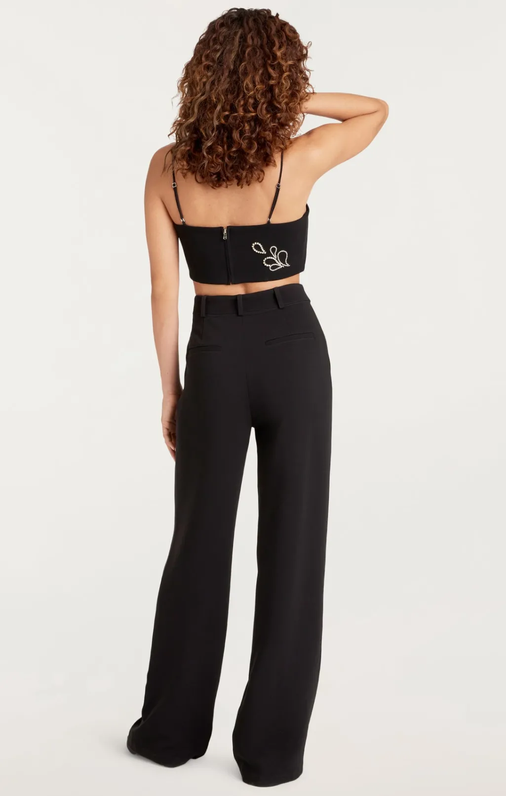 Cinq à Sept Rhinestone Paisley Nikki Top Black Hot