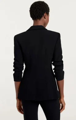 Cinq à Sept Rose Embellished Eva Blazer Black Clearance