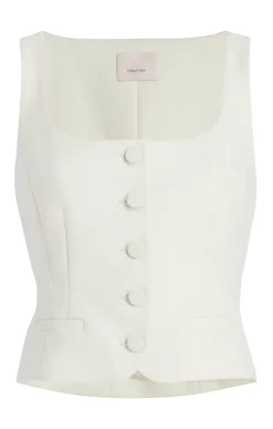 Cinq à Sept Rowena Top Ivory Outlet