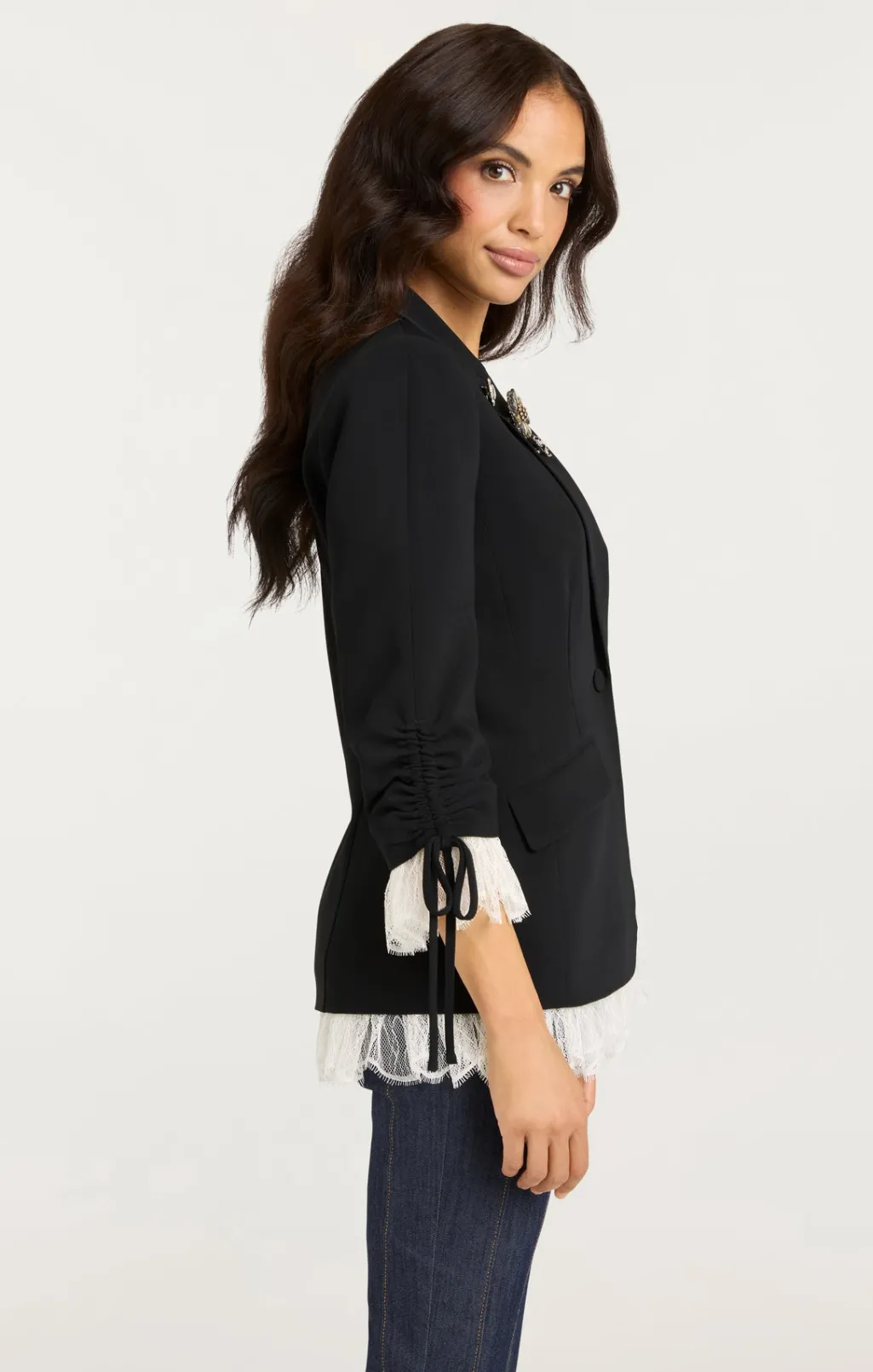 Cinq à Sept Roxie Blazer Black/Ivory Best