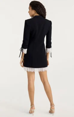 Cinq à Sept Roxie Dress Black/Ivory Clearance