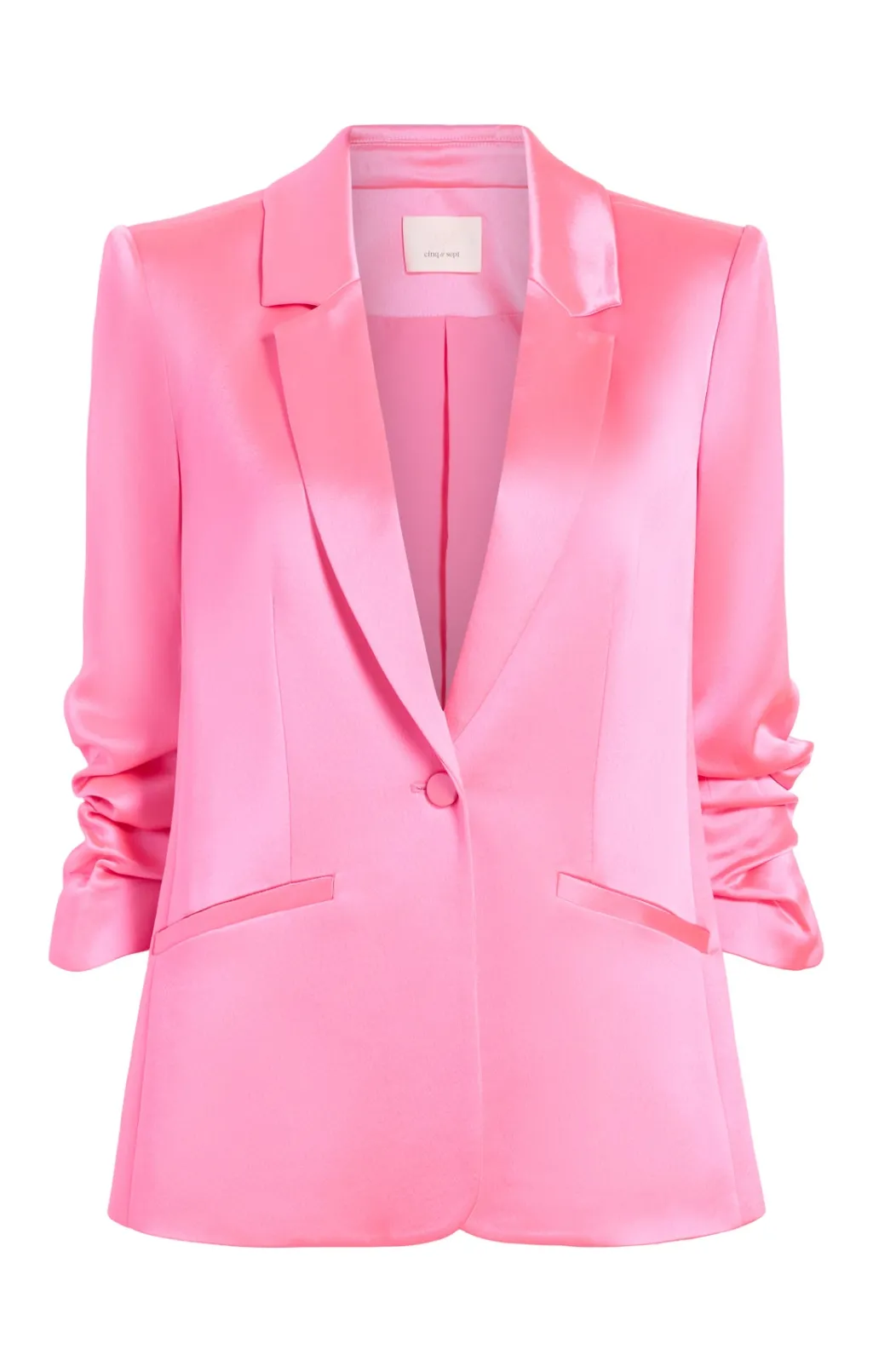 Cinq à Sept Satin Kylie Blazer ElectricPink New