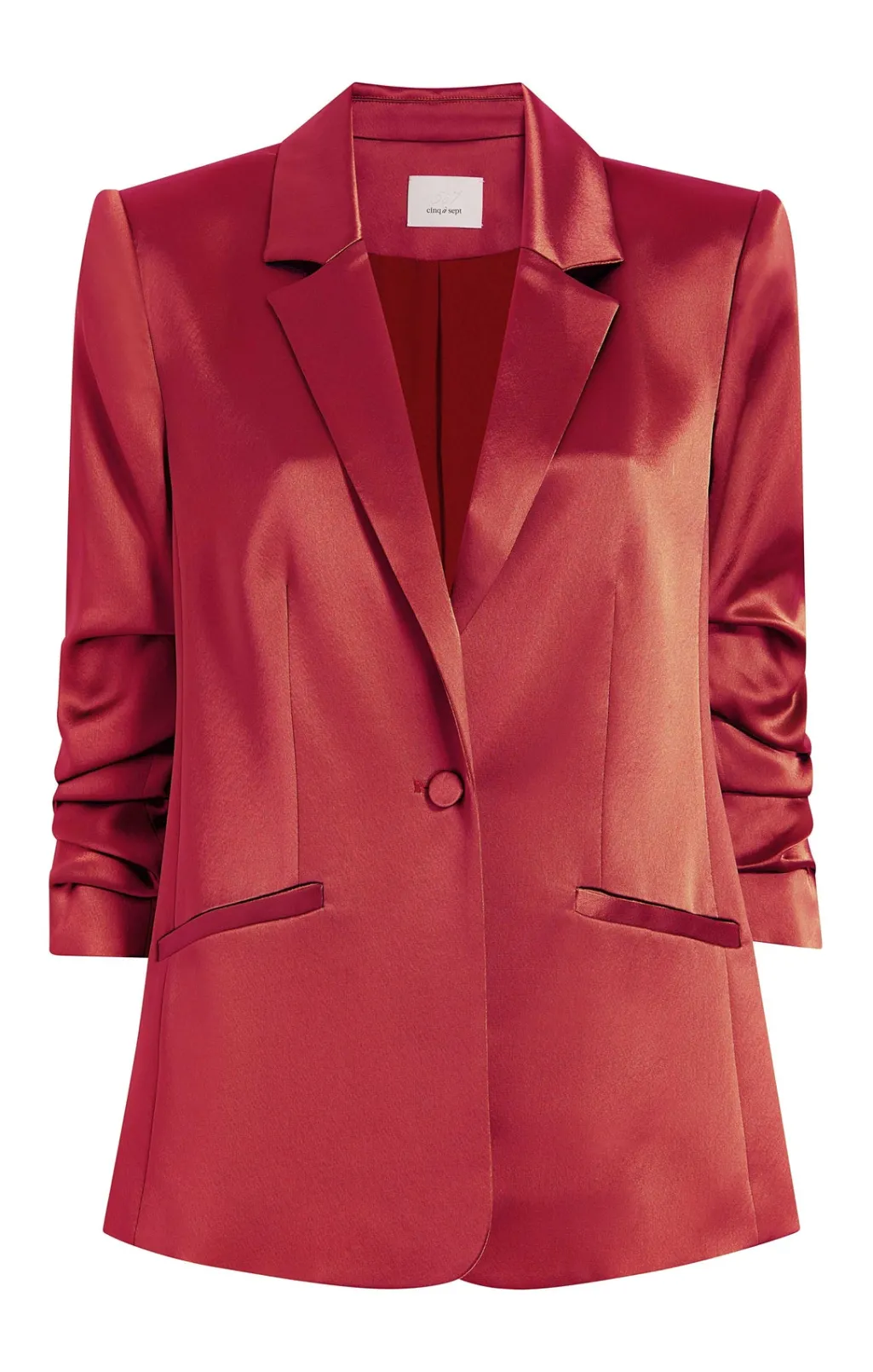 Cinq à Sept Satin Kylie Blazer Sumac Discount