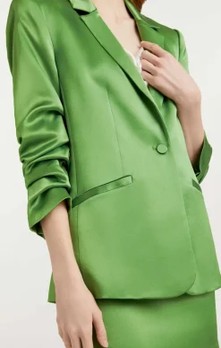 Cinq à Sept Satin Kylie Blazer Grass Online