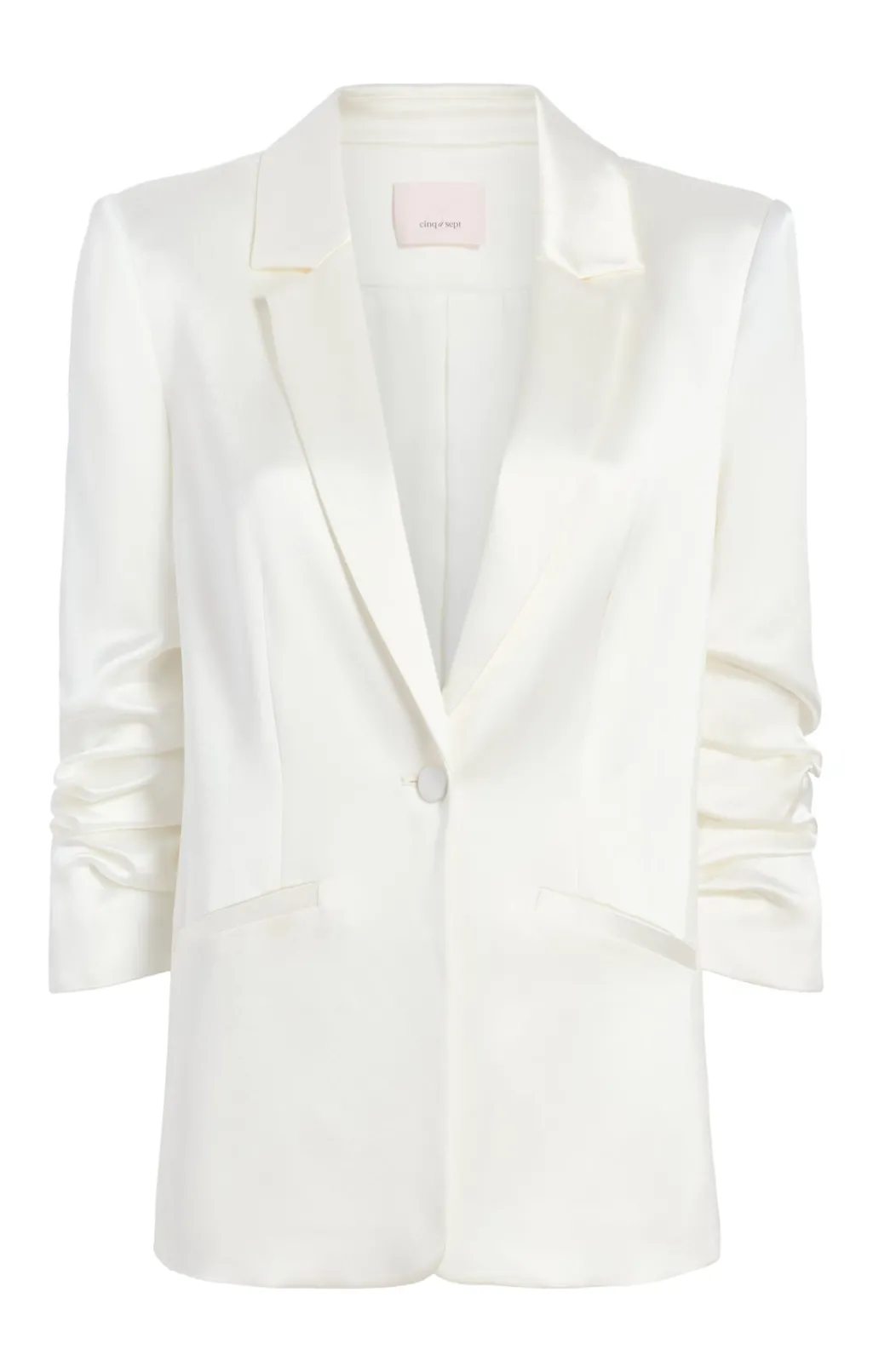 Cinq à Sept Satin Kylie Blazer Ivory Outlet
