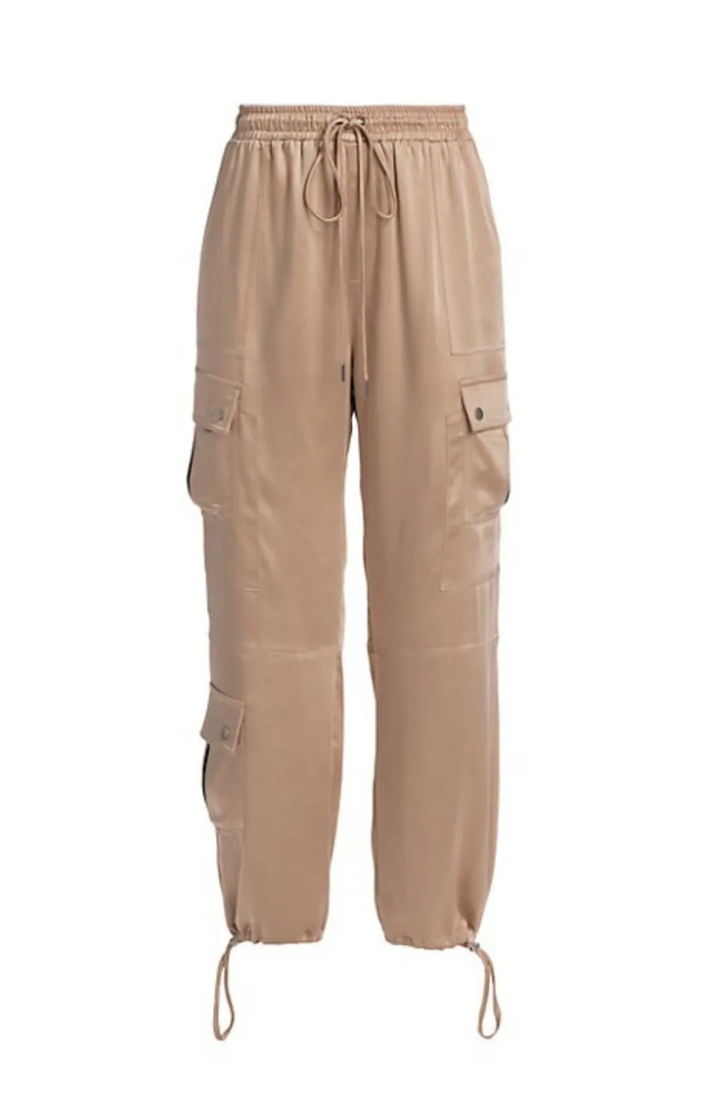 Cinq à Sept Satin Nitsan Parachute Pant Oyster Online