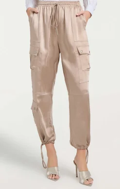 Cinq à Sept Satin Nitsan Parachute Pant Oyster Online