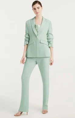 Cinq à Sept Scrunched Cheyenne Blazer Celadon Hot