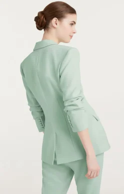 Cinq à Sept Scrunched Cheyenne Blazer Celadon Hot