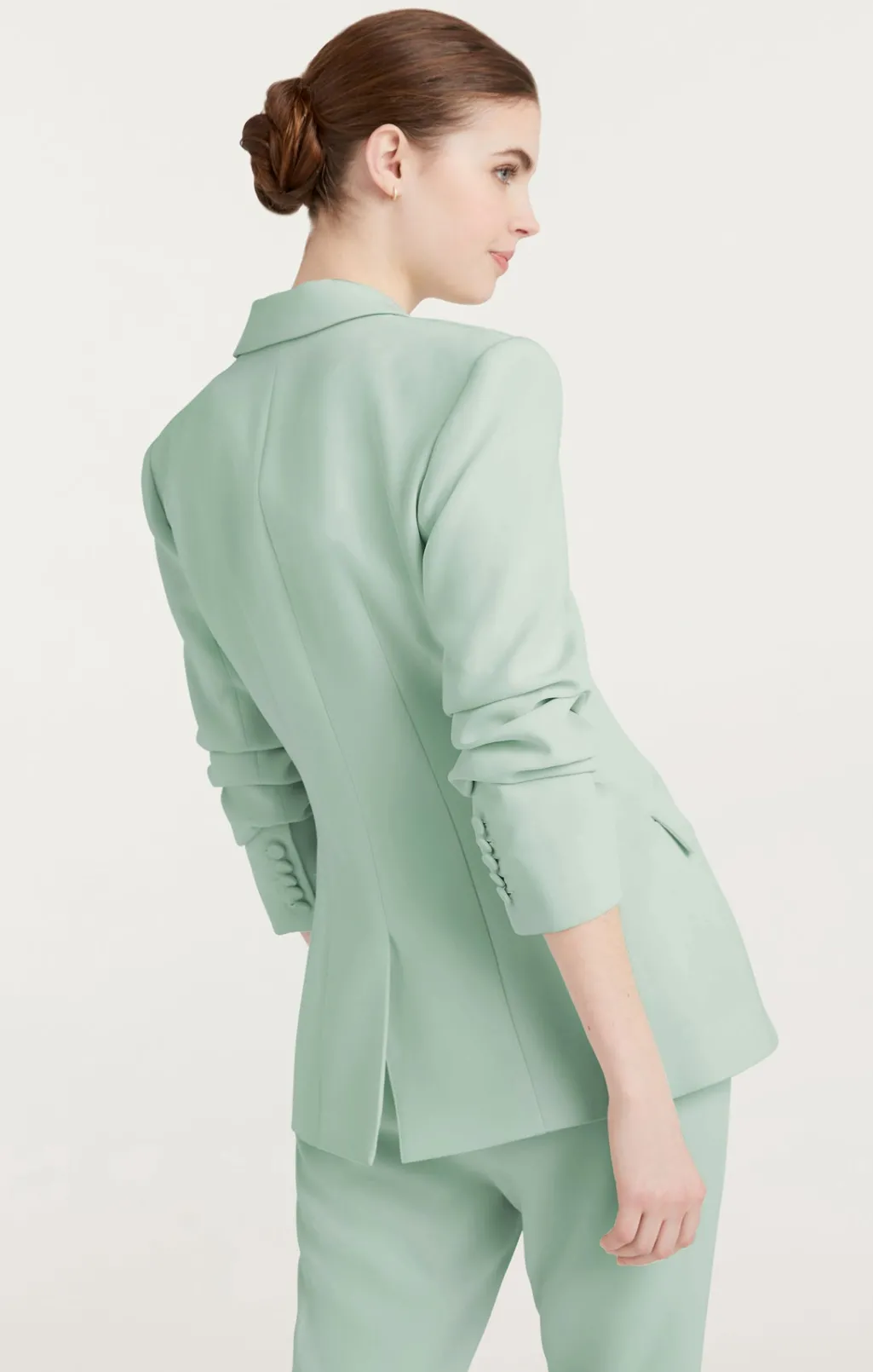 Cinq à Sept Scrunched Cheyenne Blazer Celadon Hot