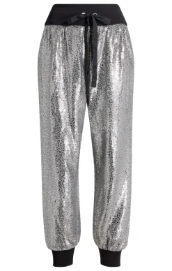 Cinq à Sept Sequin Giles Pant Silver