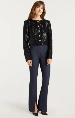 Cinq à Sept Sequin Randi Jacket Black Discount