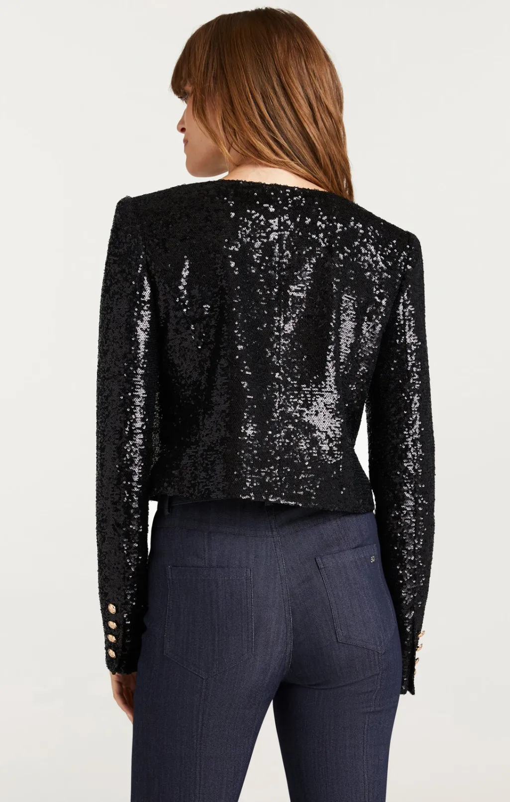 Cinq à Sept Sequin Randi Jacket Black Discount