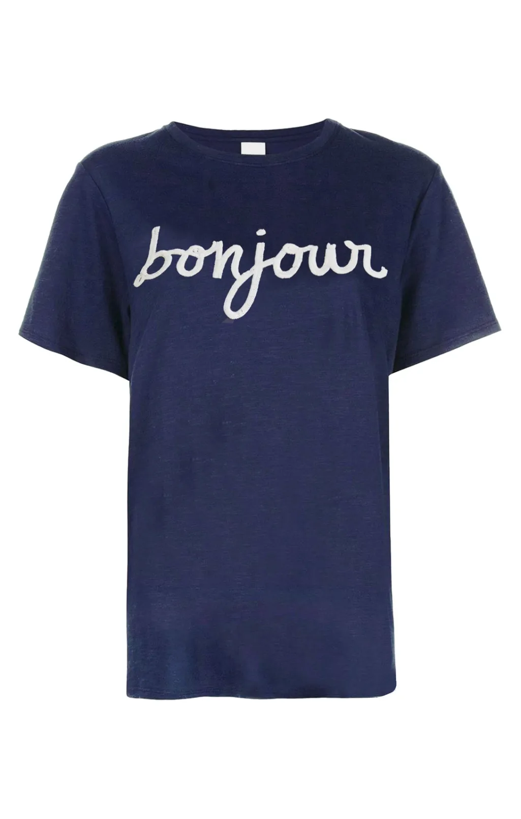 Cinq à Sept Sequined Bonjour Tee Navy/White Best