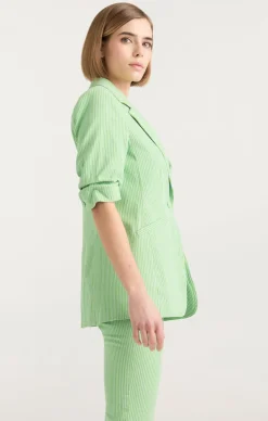 Cinq à Sept Short Sleeve Khloe Blazer LushMeadow/Skylight New