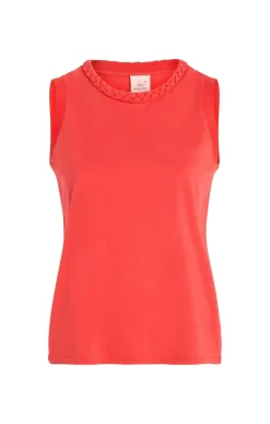Cinq à Sept Sleeveless Braided Tee DeepTangelo Clearance