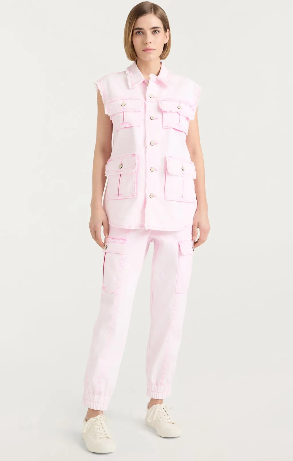 Cinq à Sept Sleeveless Vera Jacket Flamingo Sale