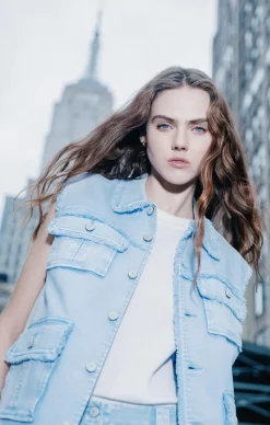 Cinq à Sept Sleeveless Vera Jacket Skylight Sale