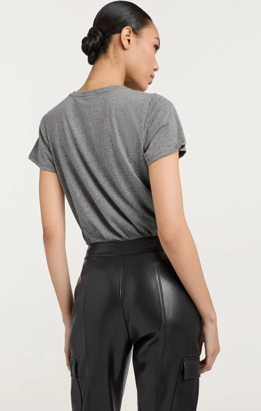 Cinq à Sept Smiling Heart Tee HeatherGrey/black Sale