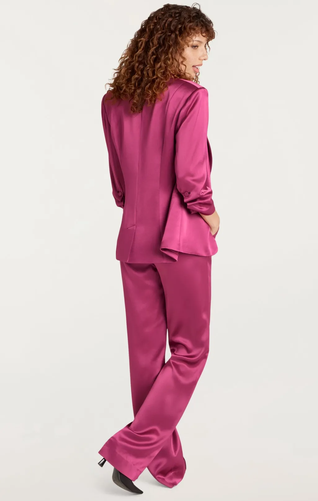 Cinq à Sept Smooth Satin Khloe Blazer DarkUbe Online