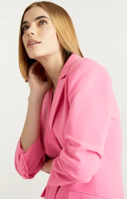 Cinq à Sept Solid Joel Dress NeonPink Hot