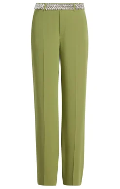 Cinq à Sept Stacked Jewelry Embellished Collins Pant Moss Online