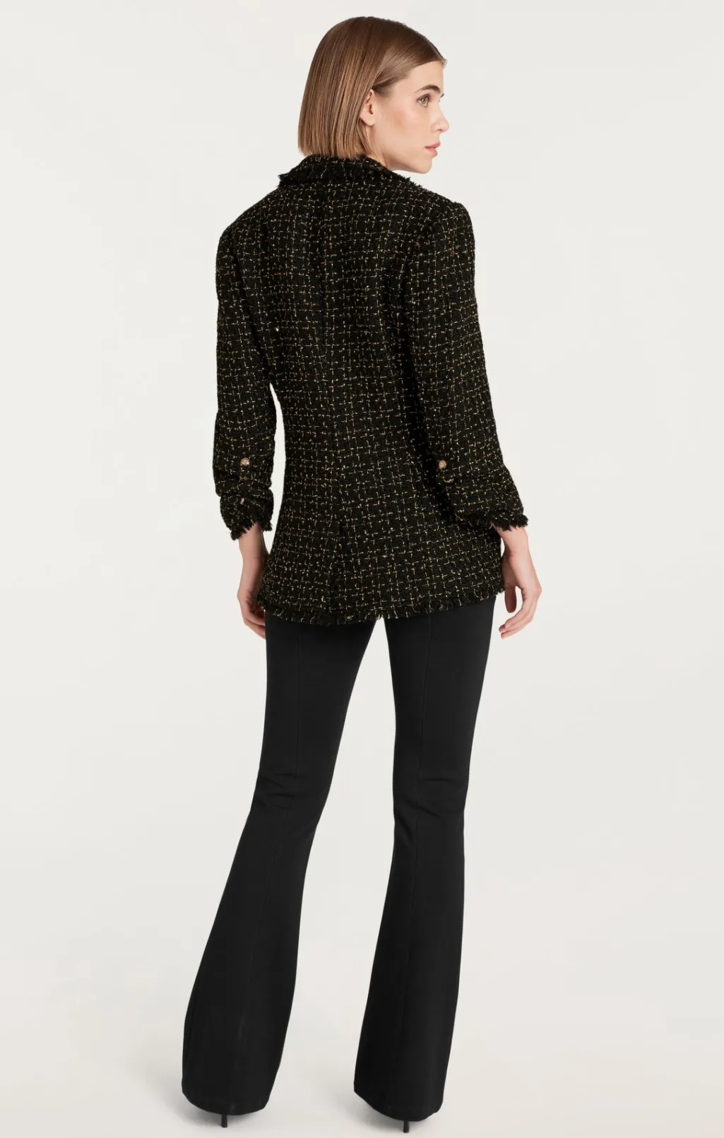 Cinq à Sept Sylvie Boucle Khloe Blazer Black/Gold Hot