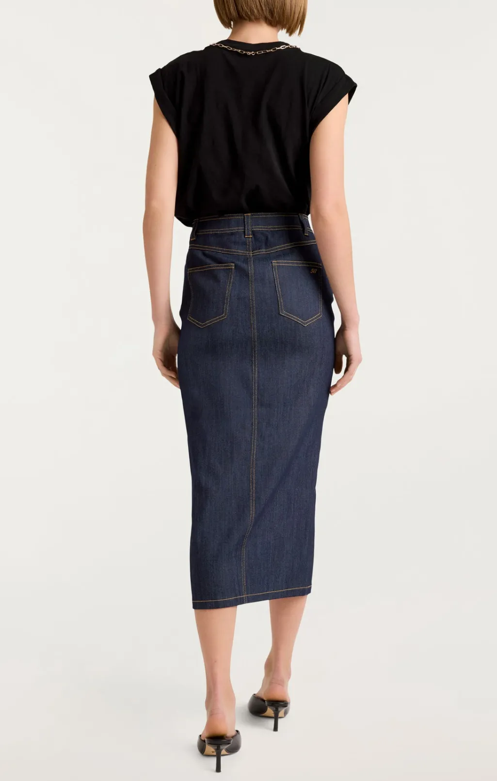 Cinq à Sept Tana Skirt Indigo Clearance
