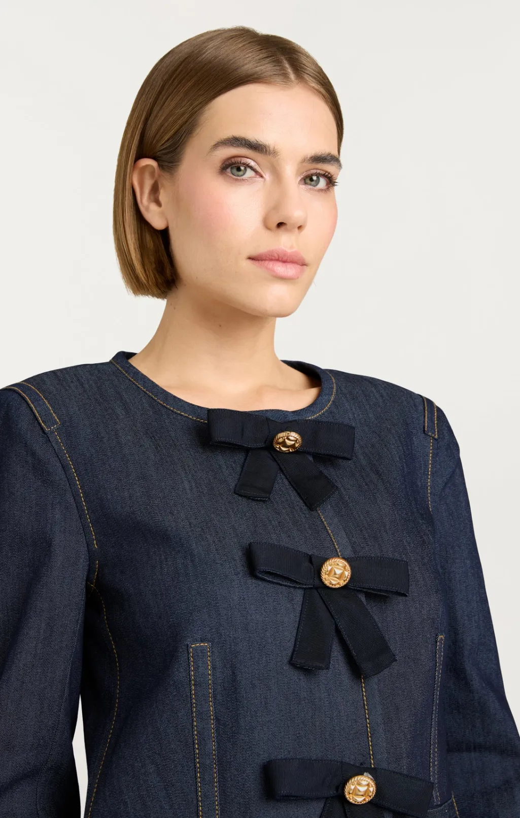 Cinq à Sept Taya Jacket Indigo Outlet