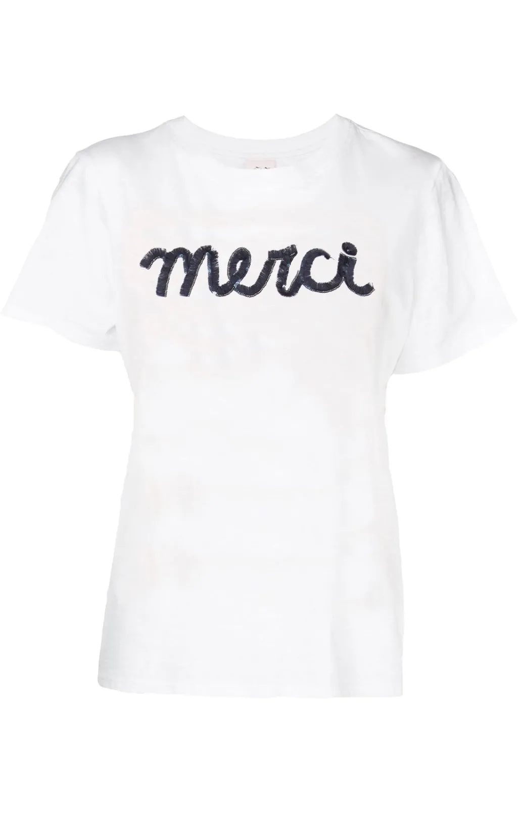 Cinq à Sept Threaded Merci Tee WhiteMulti Online