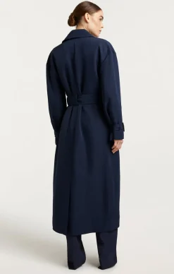 Cinq à Sept Tillie Trench Navy/black