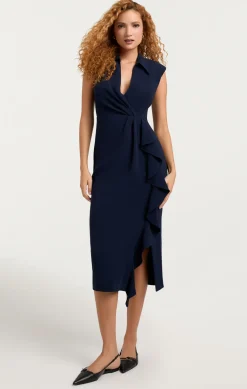 Cinq à Sept Tori Dress Navy Discount