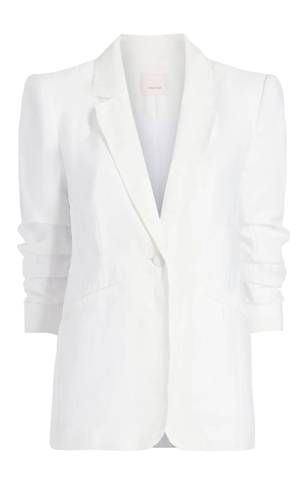 Cinq à Sept Tumbled Woven Khloe Blazer White