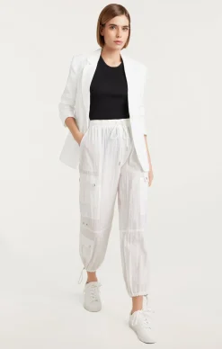 Cinq à Sept Tumbled Woven Khloe Blazer White