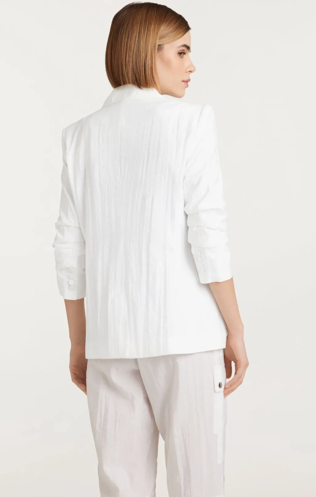 Cinq à Sept Tumbled Woven Khloe Blazer White