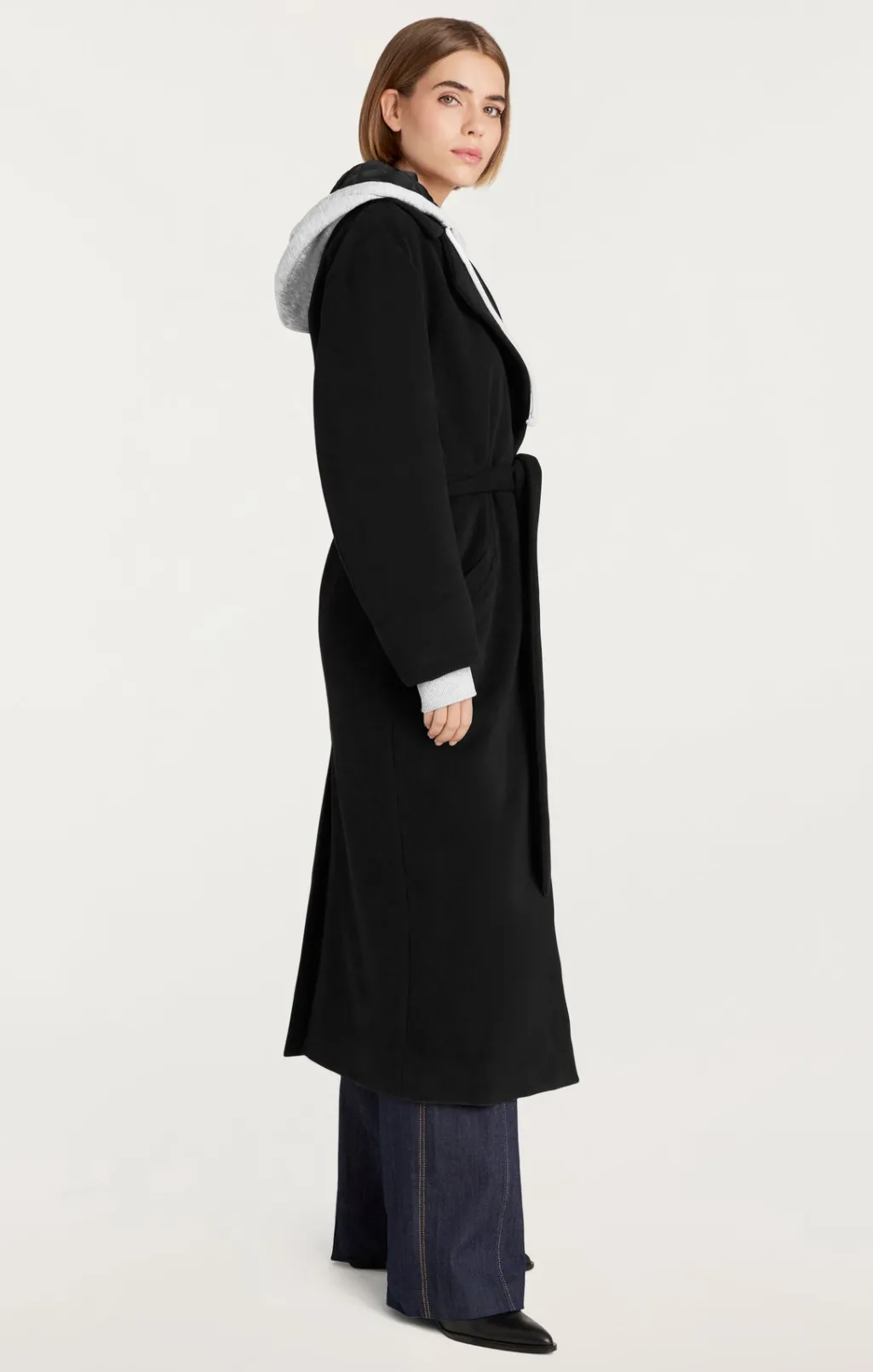 Cinq à Sept Vander Coat Black/HeatherGrey Best
