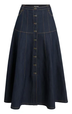 Cinq à Sept Veena Skirt Indigo Outlet