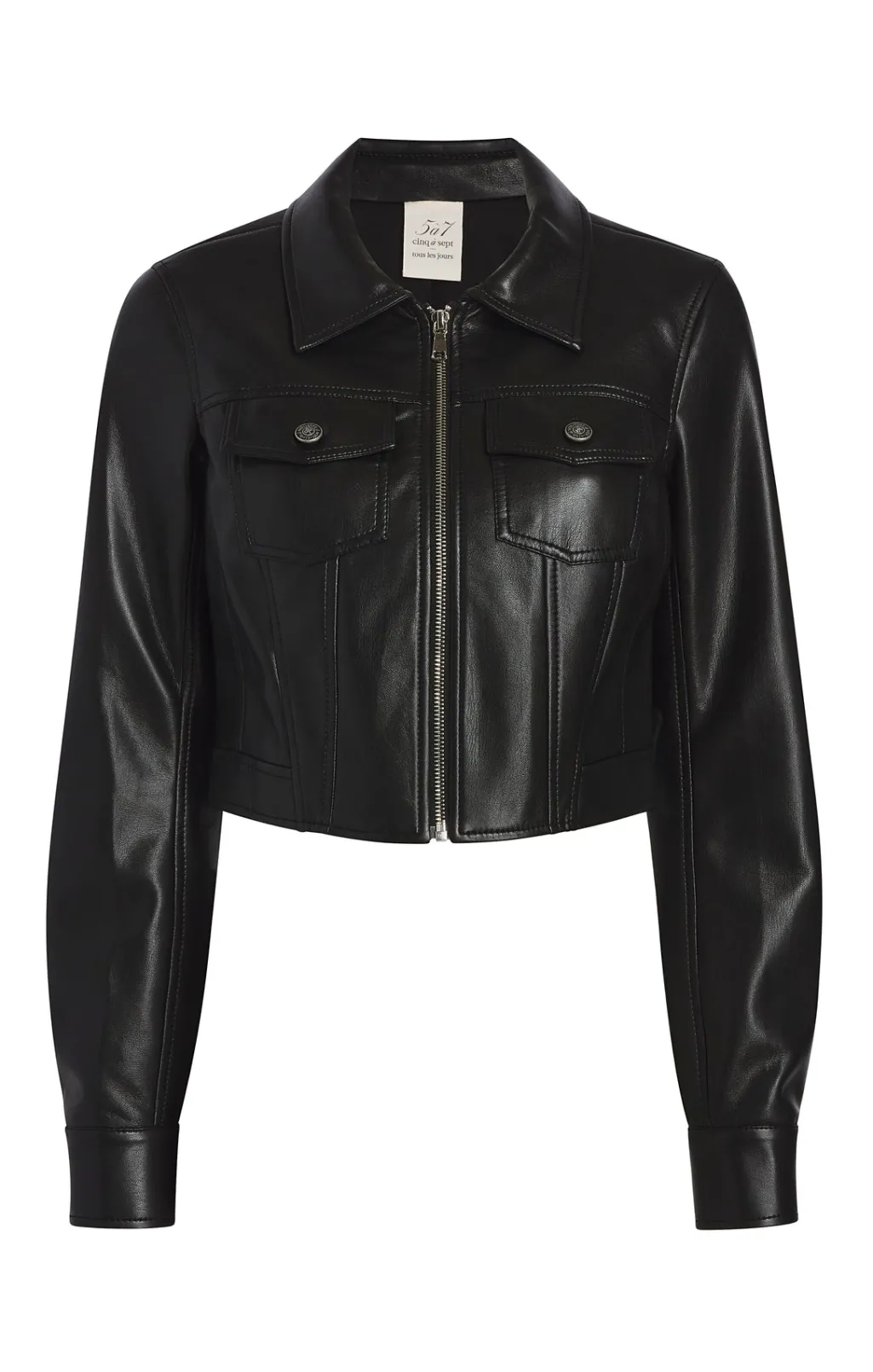 Cinq à Sept Vegan Leather Marilee Jacket Black Online