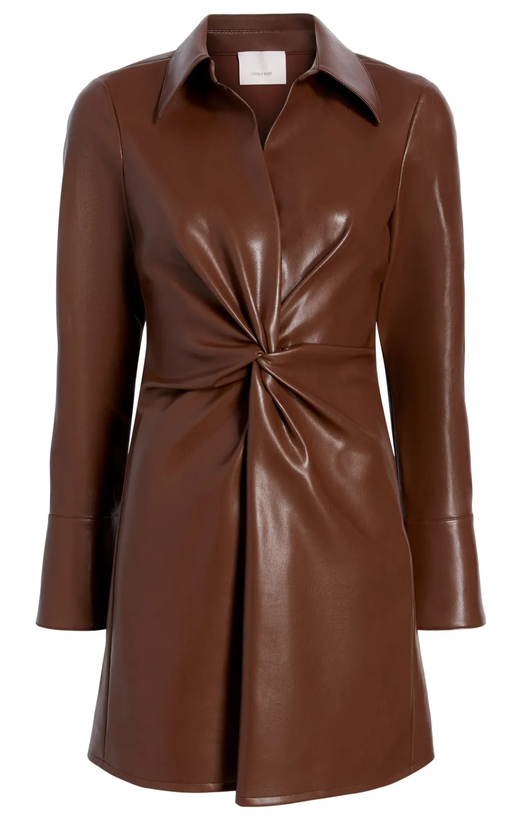 Cinq à Sept Vegan Leather Mckenna Dress Espresso Sale