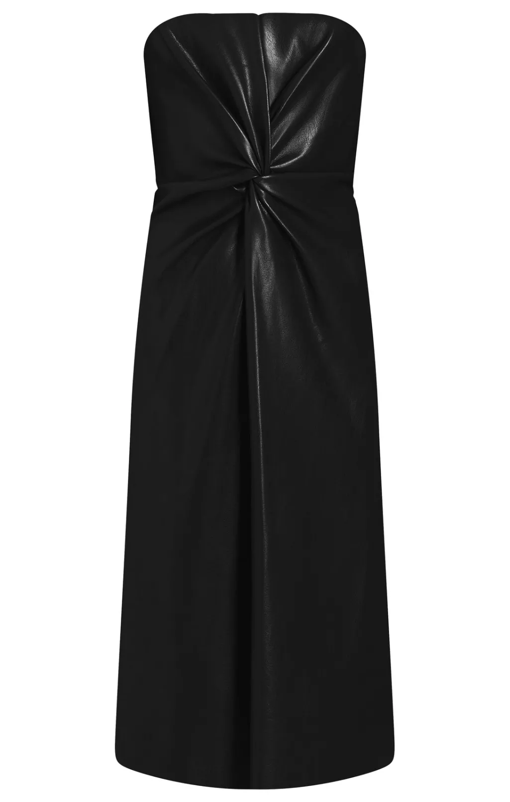 Cinq à Sept Vegan Leather Strapless Mckenna Dress Black Sale