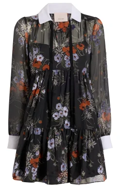 Cinq à Sept Vianne Dress ObsidianMulti Hot